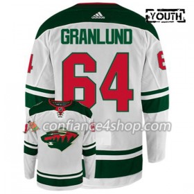 Adidas Maillot de Hockey Minnesota Wild MIKAEL GRANLUND 64 Blanc Authentic - Enfant